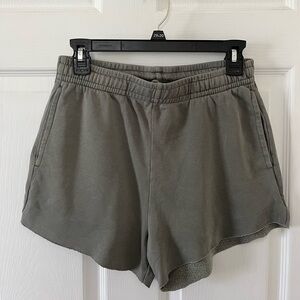 H&M Women's Musty Green Shorts